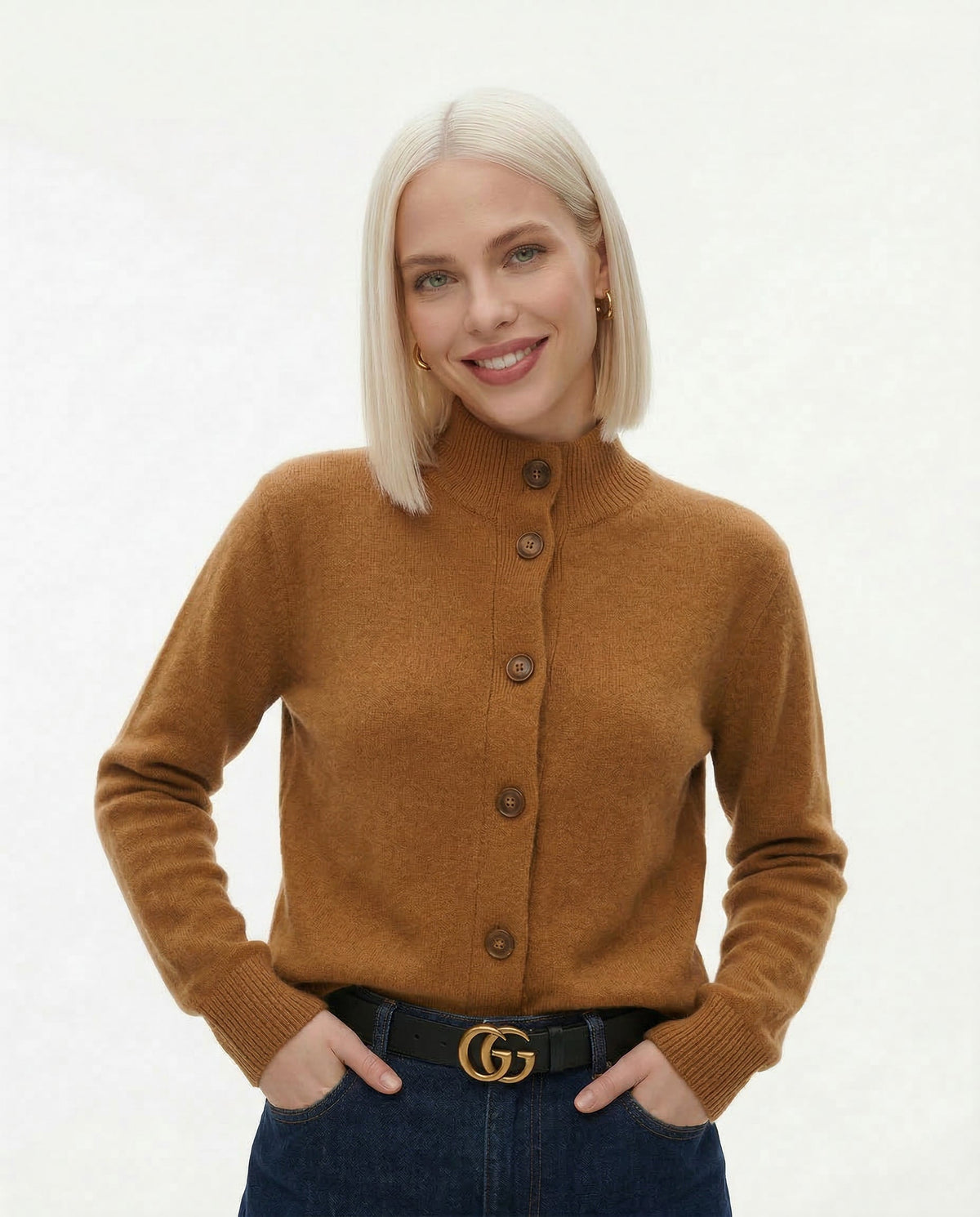 Statement Button Knit Cardigan