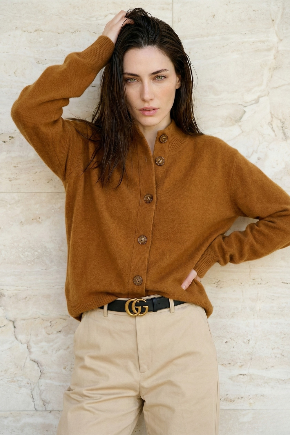 Statement Button Knit Cardigan