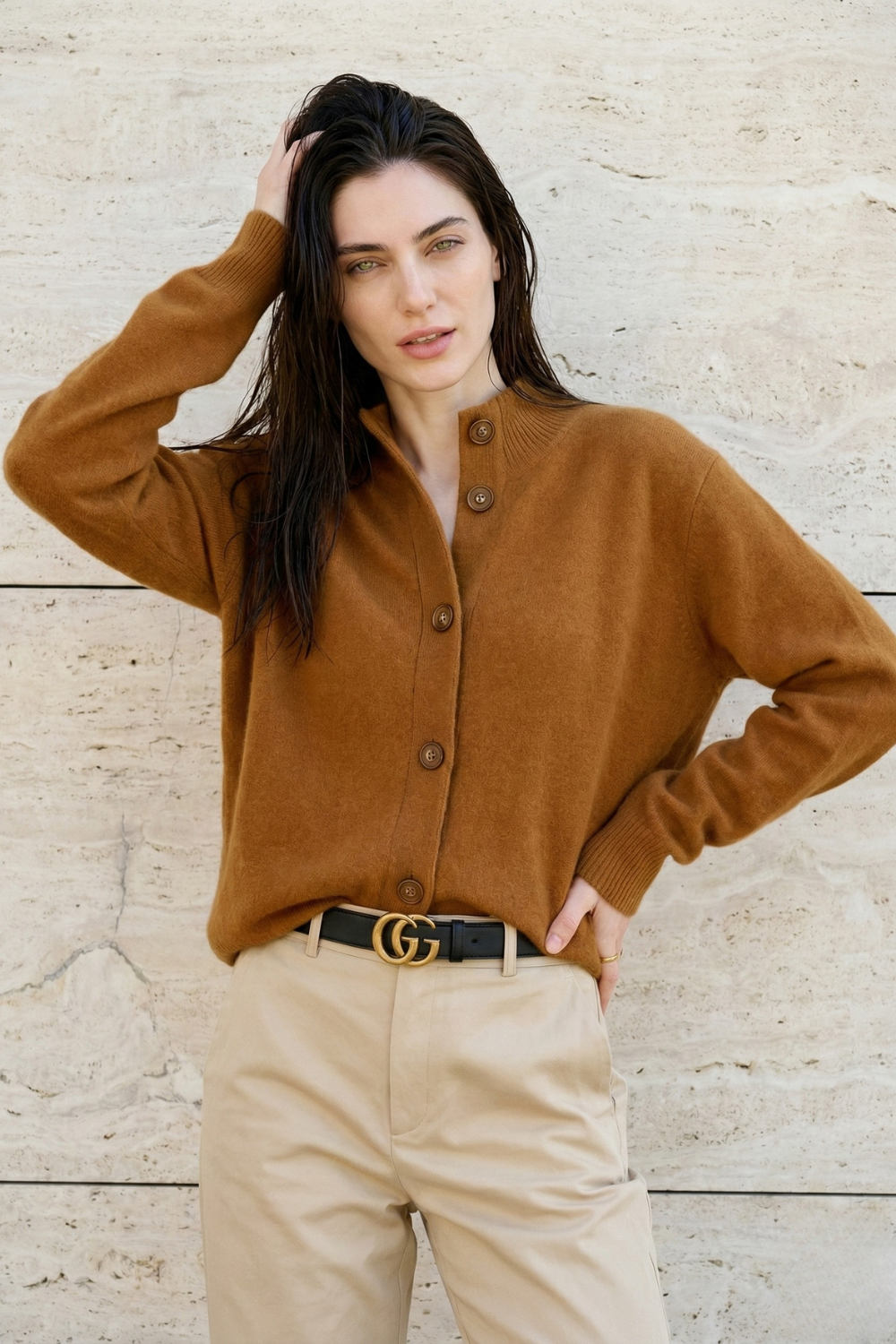 Statement Button Knit Cardigan