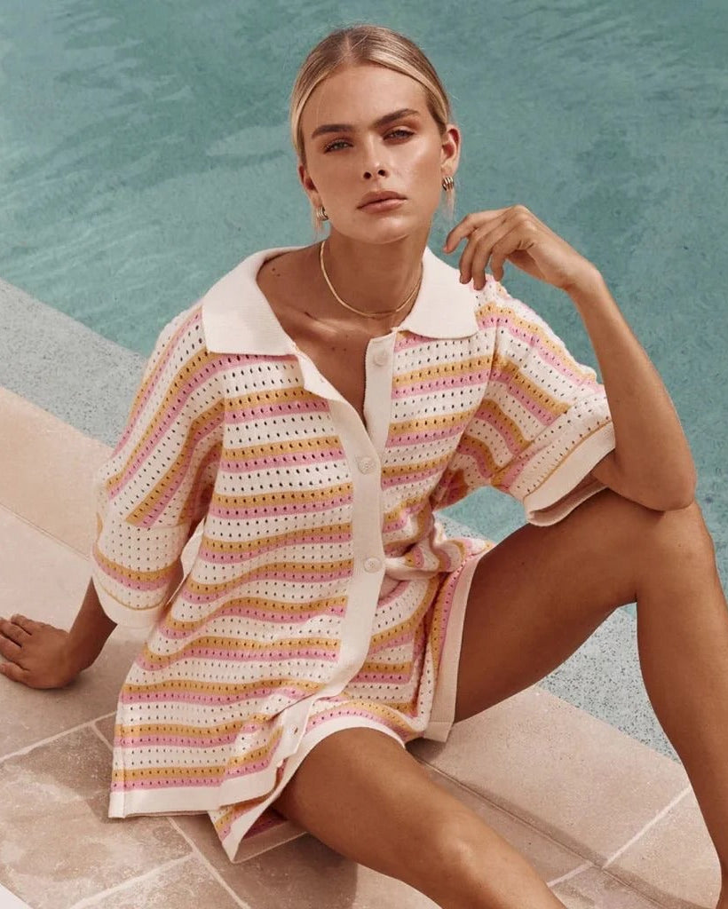 Striped Two-Piece Summer Set