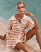 Striped Two-Piece Summer Set