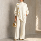 Elara Set – Turtleneck Sweater And Wide-Leg Pants Set