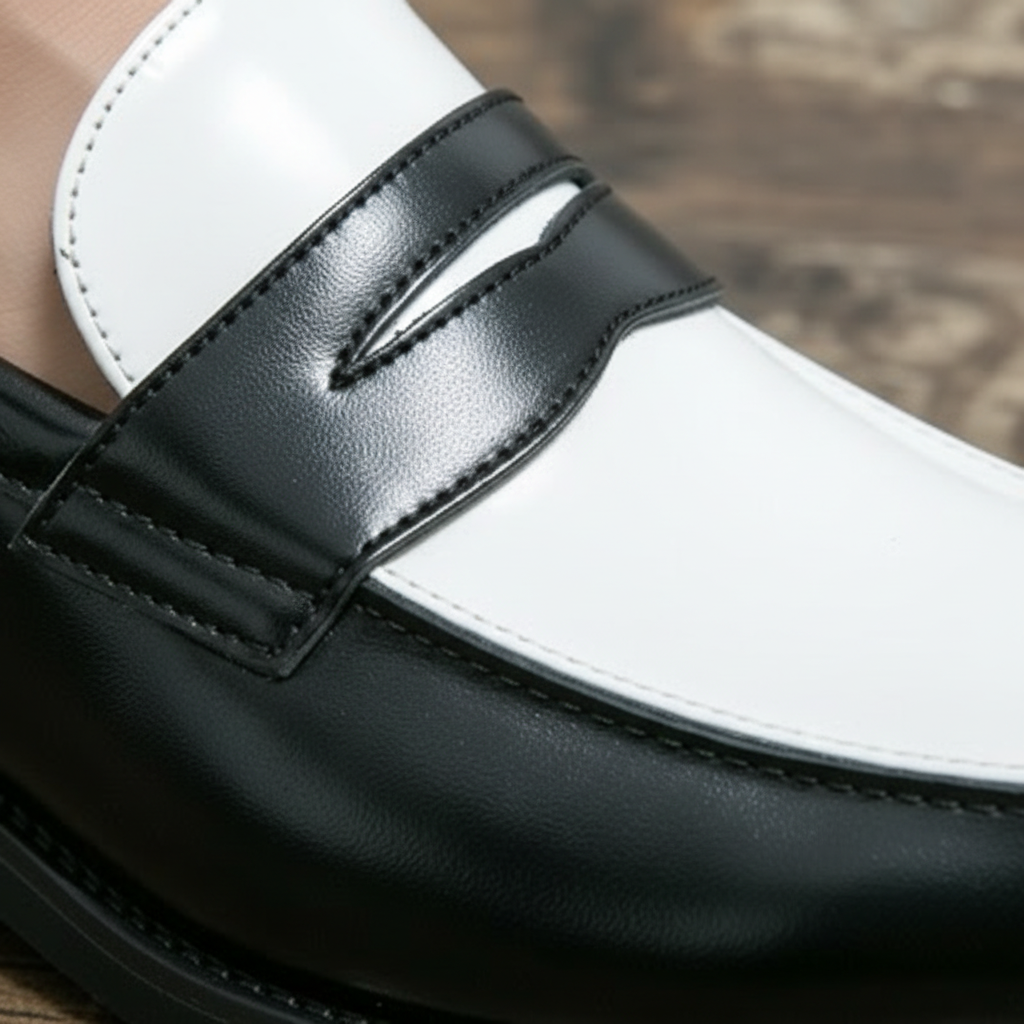 Men's Contrast Panel Loafers