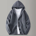 Men's Hooded Knit Cardigan