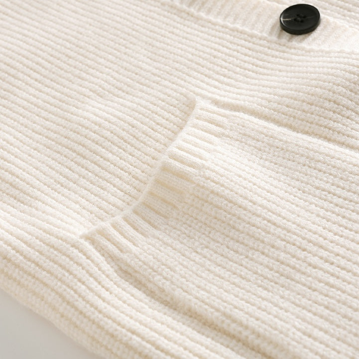 Men's Hooded Knit Cardigan