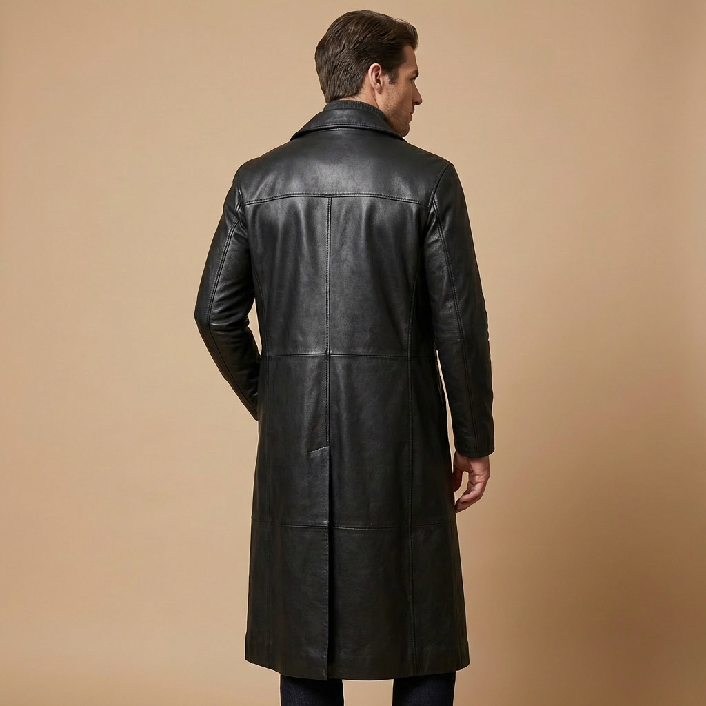 Men's Longline Trench Coat