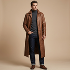 Men's Longline Trench Coat