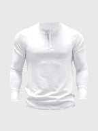 Men's Ribbed Henley Sweater