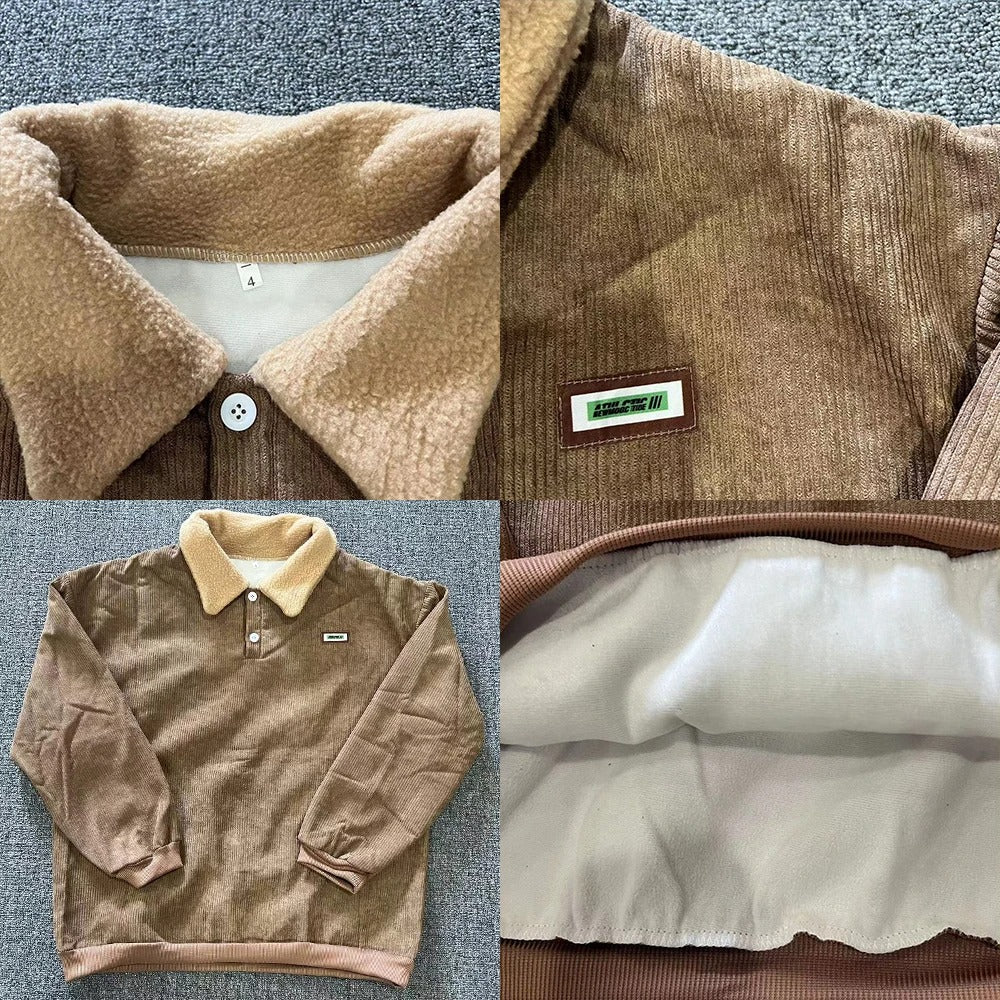 Men's Ribbed Polo Jumper