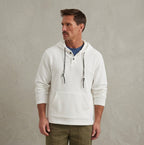 Men's Striped Henley Hoodie