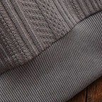 Men's Textured Polo Sweater