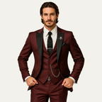 Men's Three-Piece Suit Set