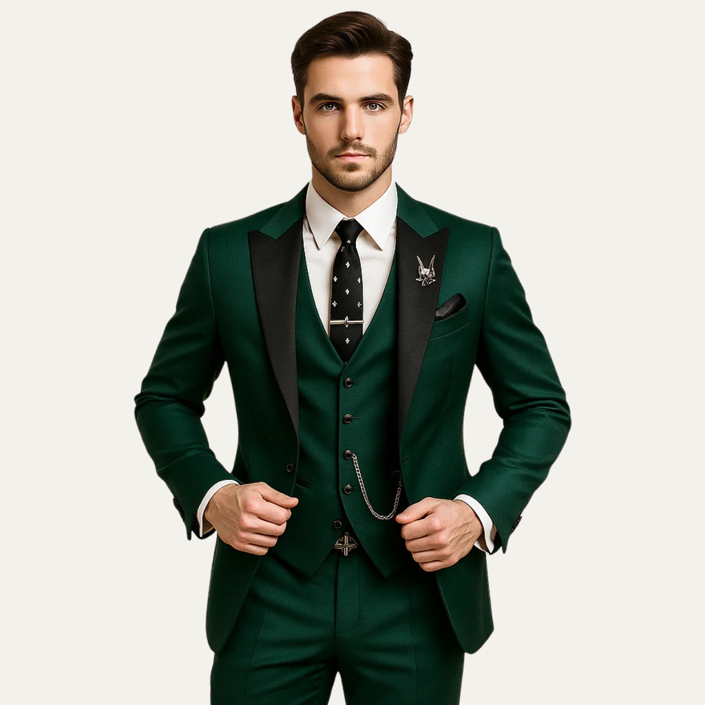 Men's Three-Piece Suit Set