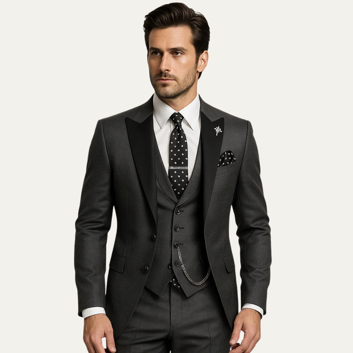 Men's Three-Piece Suit Set