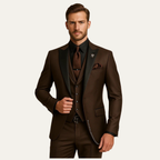 Men's Three-Piece Suit Set