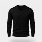 Men's V-Neck Fine Knit Jumper