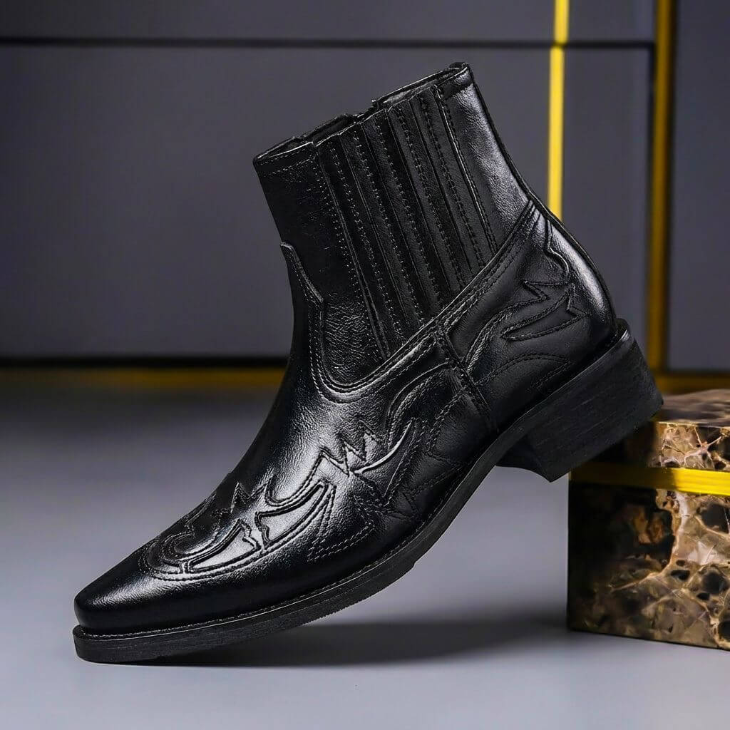 Unisex Western Ankle Boots