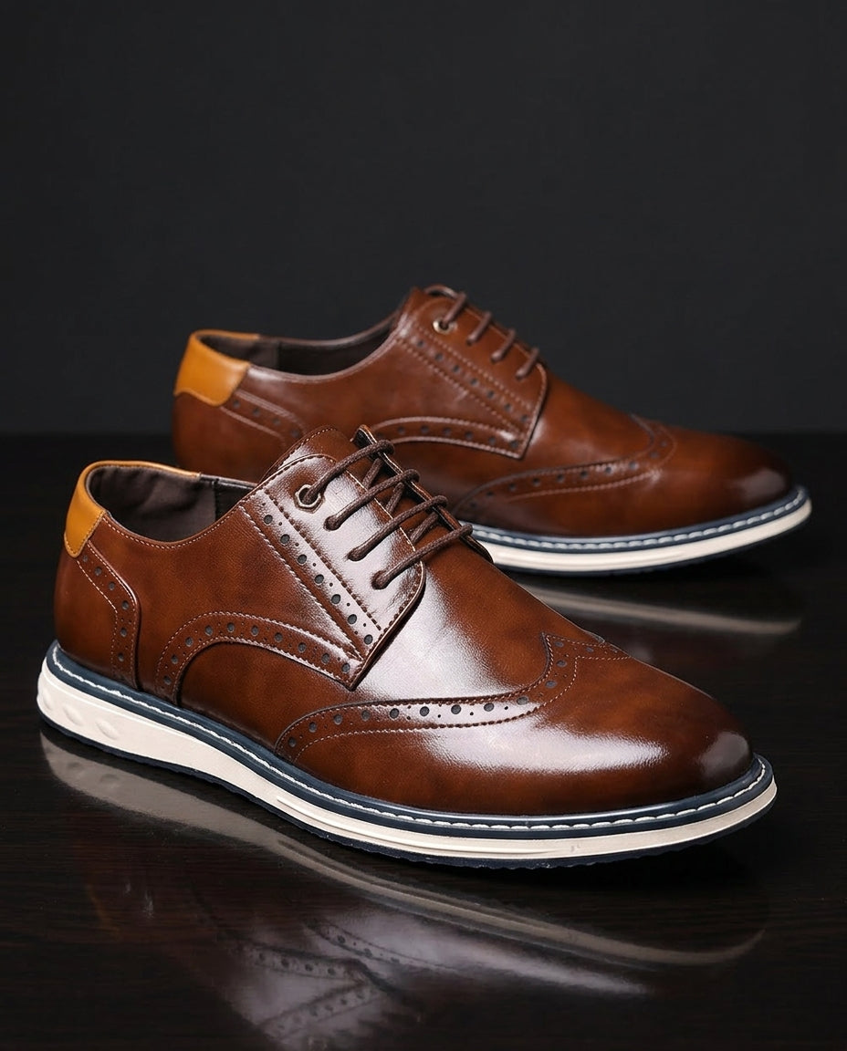 Unisex Wingtip Brogue Trainers