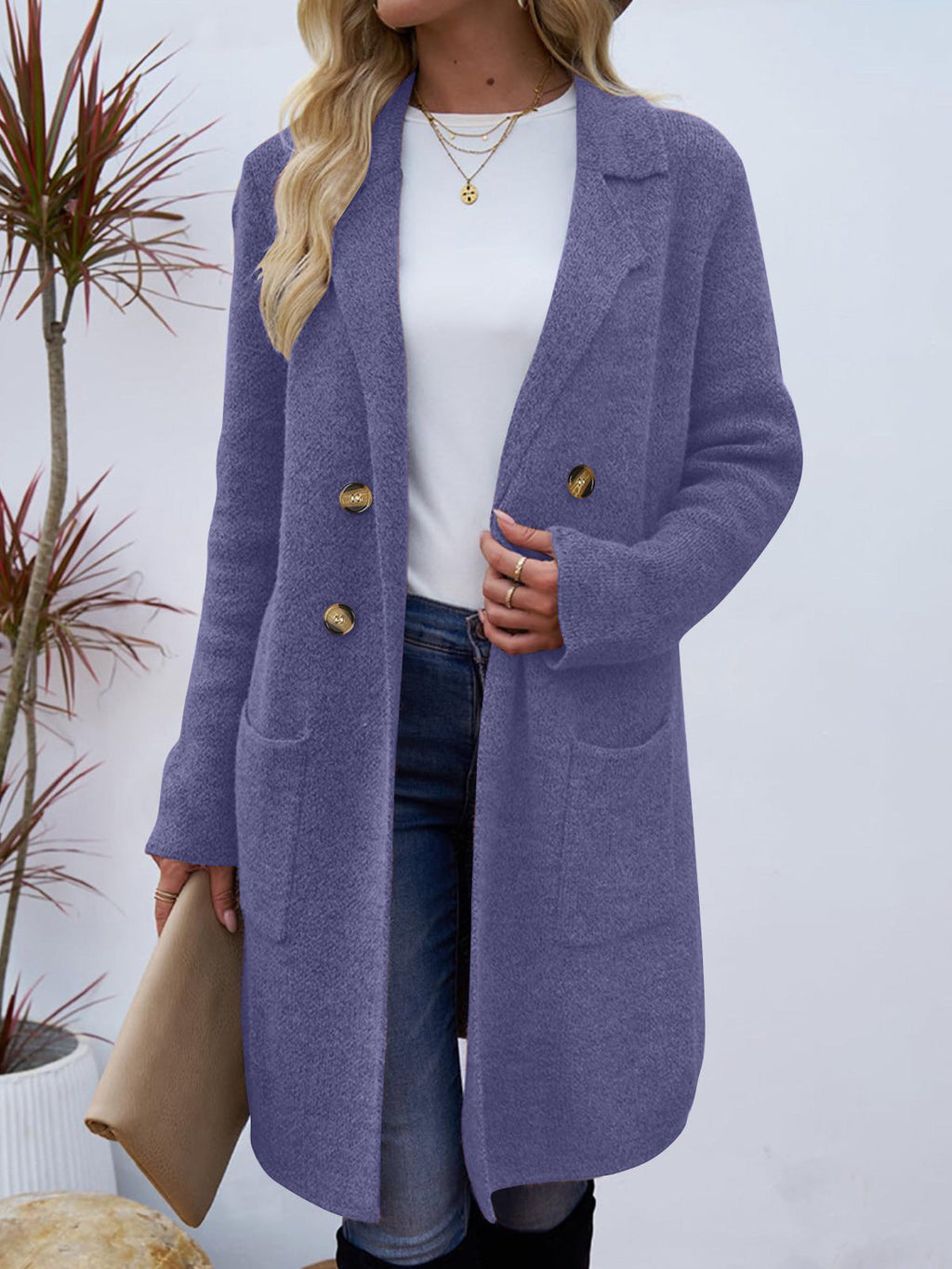 Women's Button Cardigan Coat