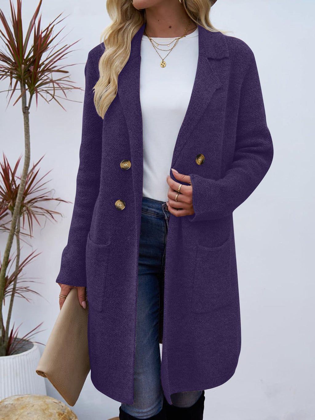 Women's Button Cardigan Coat
