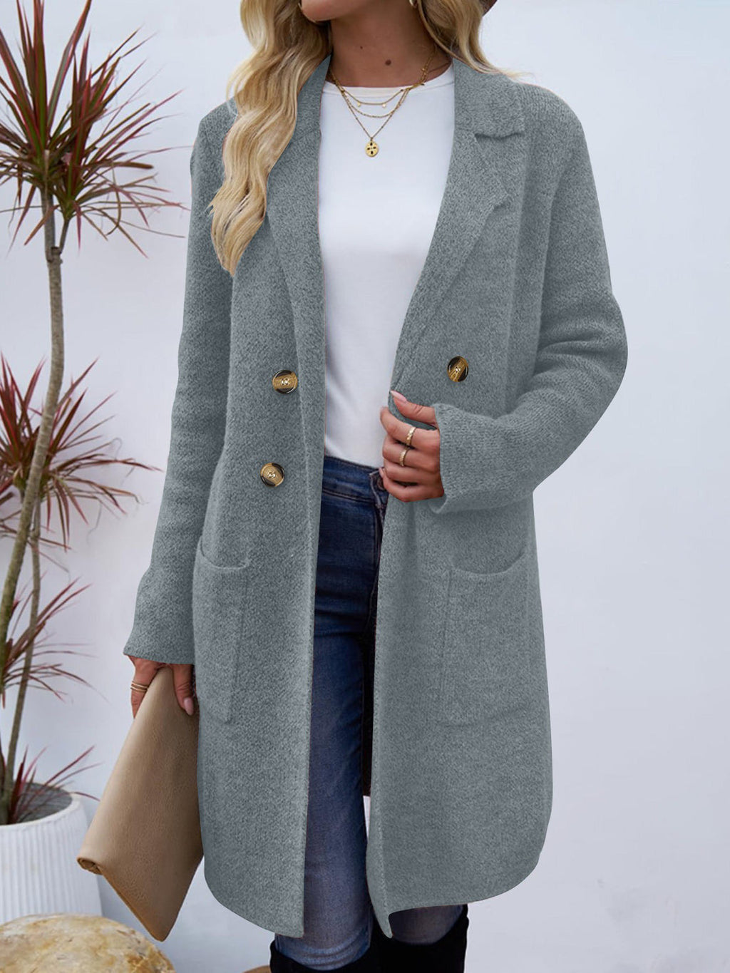 Women's Button Cardigan Coat