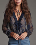 Women's Paisley Blouse