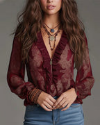 Women's Paisley Blouse