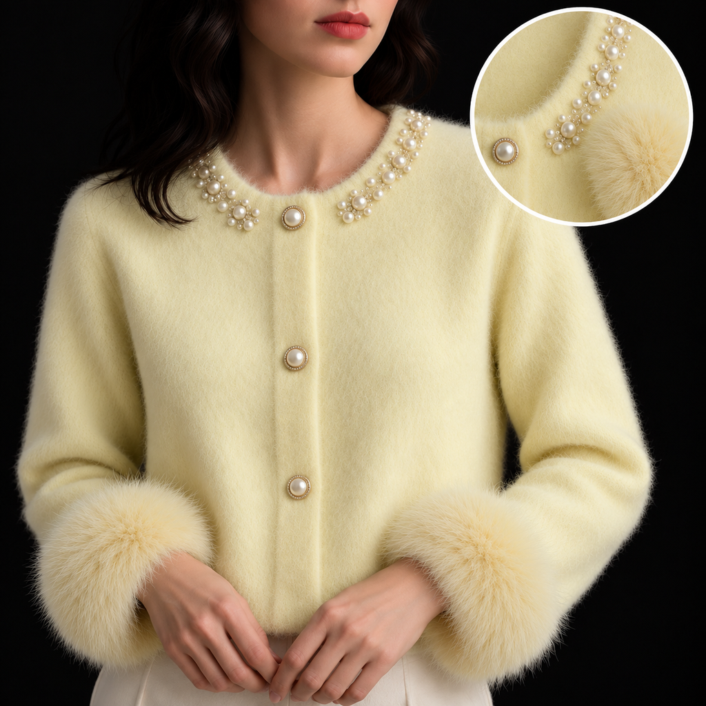 Women's Pearl Detail Cardigan