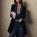 Women's Velvet Blazer