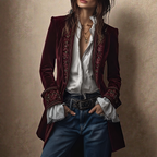 Women's Velvet Blazer