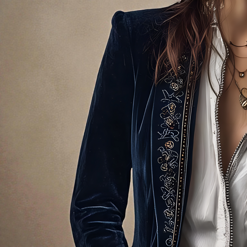 Women's Velvet Blazer