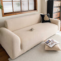 Stretch Sofa Slipcover – Full-Encasing Jacquard Fleece Cover for Pet Homes - image 7
