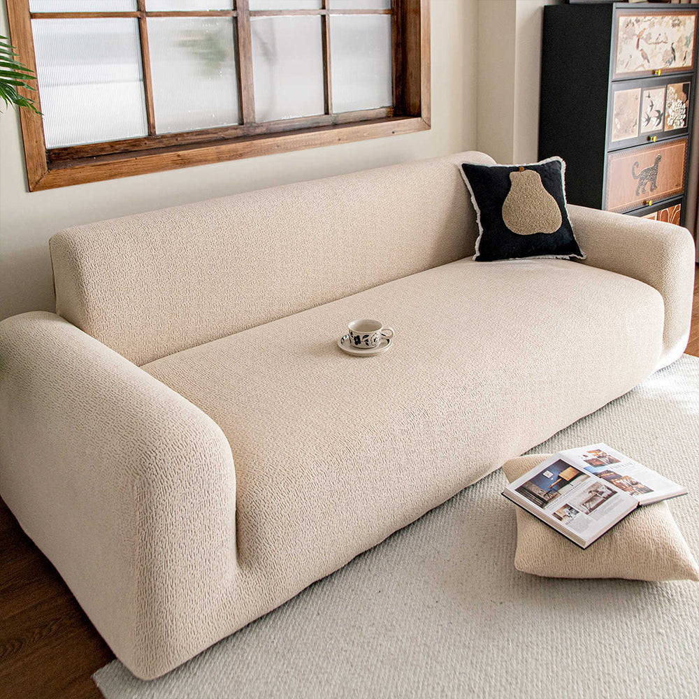 Stretch Sofa Slipcover – Full-Encasing Jacquard Fleece Cover for Pet Homes - image 7