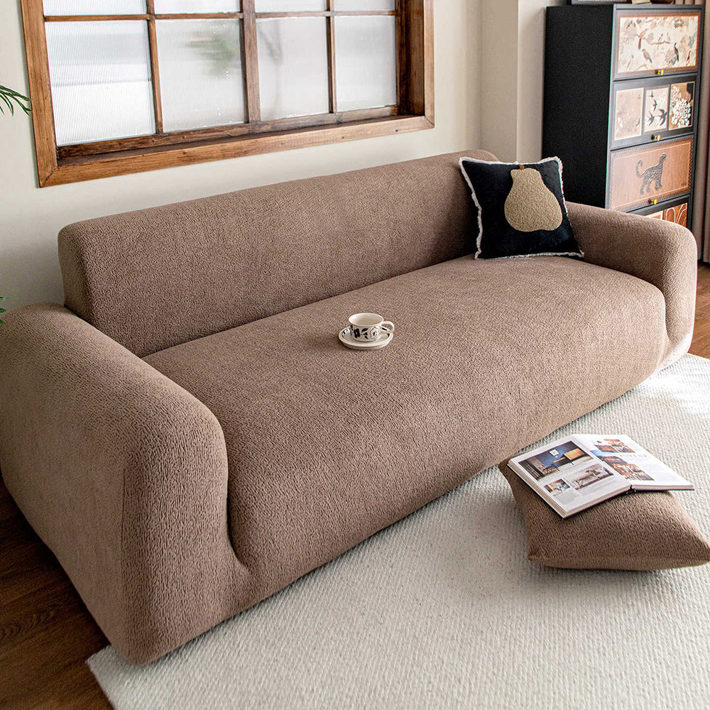 Stretch Sofa Slipcover – Full-Encasing Jacquard Fleece Cover for Pet Homes - image 14