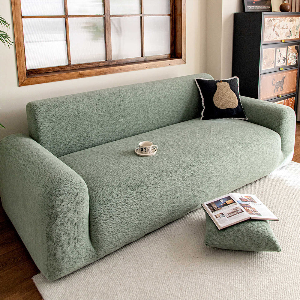 Stretch Sofa Slipcover – Full-Encasing Jacquard Fleece Cover for Pet Homes - image 15