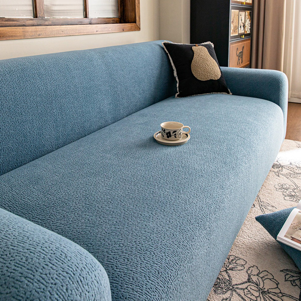 Stretch Sofa Slipcover – Full-Encasing Jacquard Fleece Cover for Pet Homes - image 16