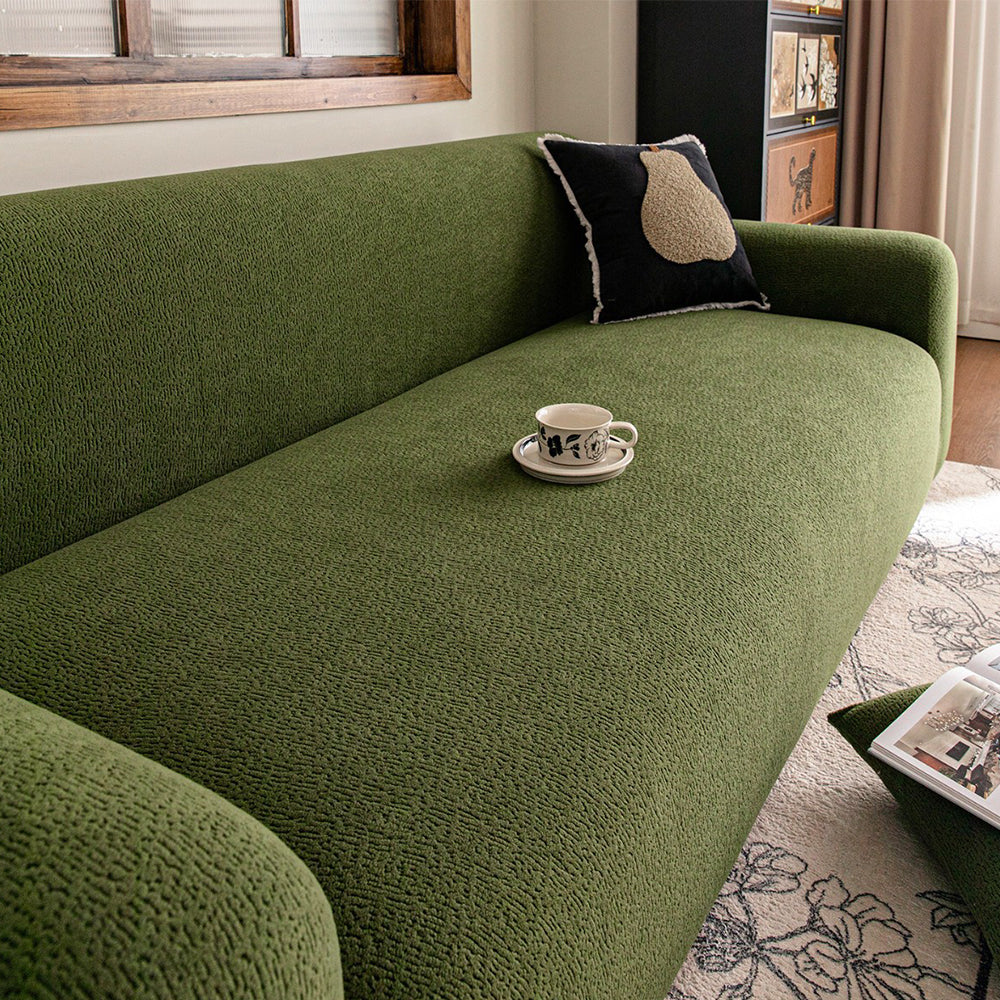 Stretch Sofa Slipcover – Full-Encasing Jacquard Fleece Cover for Pet Homes - image 17