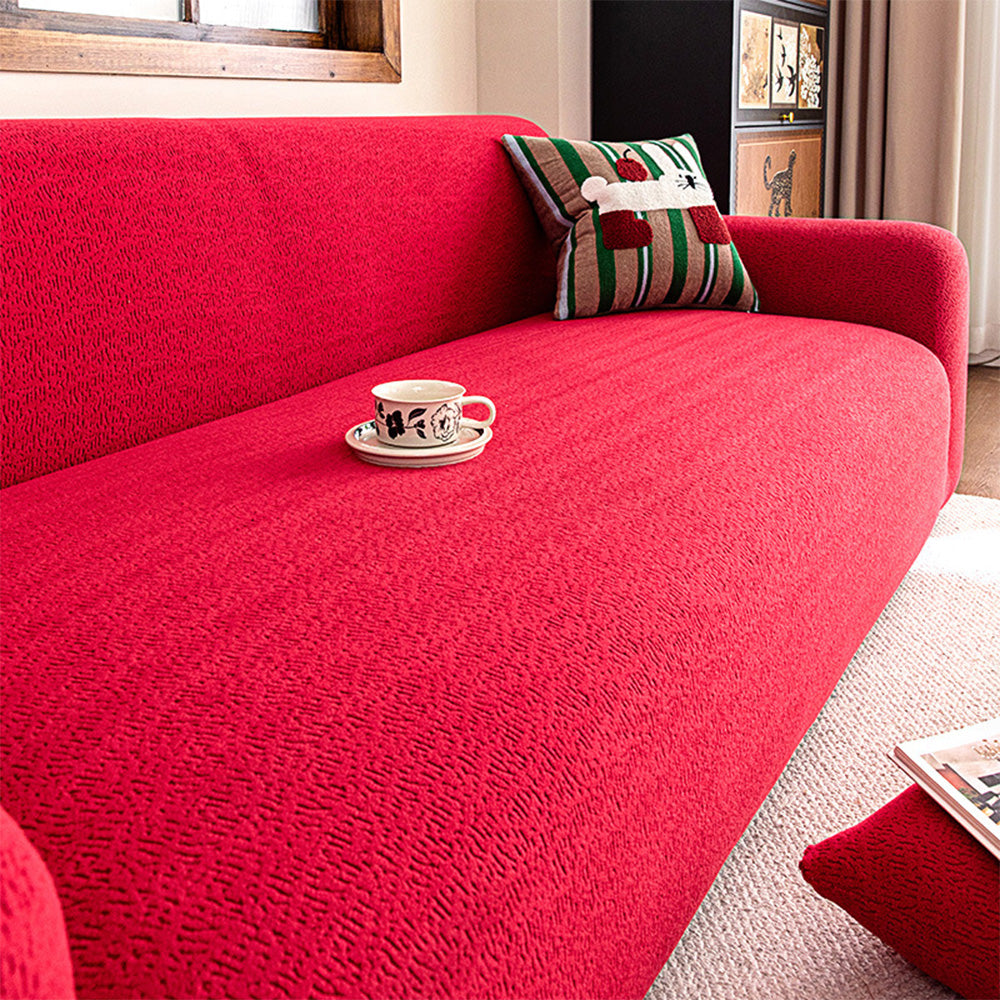 Stretch Sofa Slipcover – Full-Encasing Jacquard Fleece Cover for Pet Homes - image 18