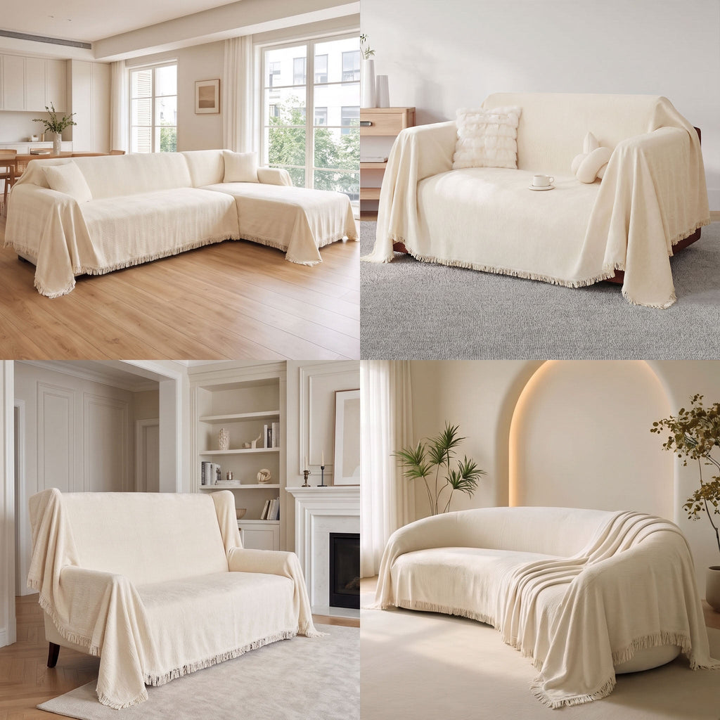 Plain Chenille Couch Cover – Soft Sofa Protector in Seven Everyday Colours - image 3