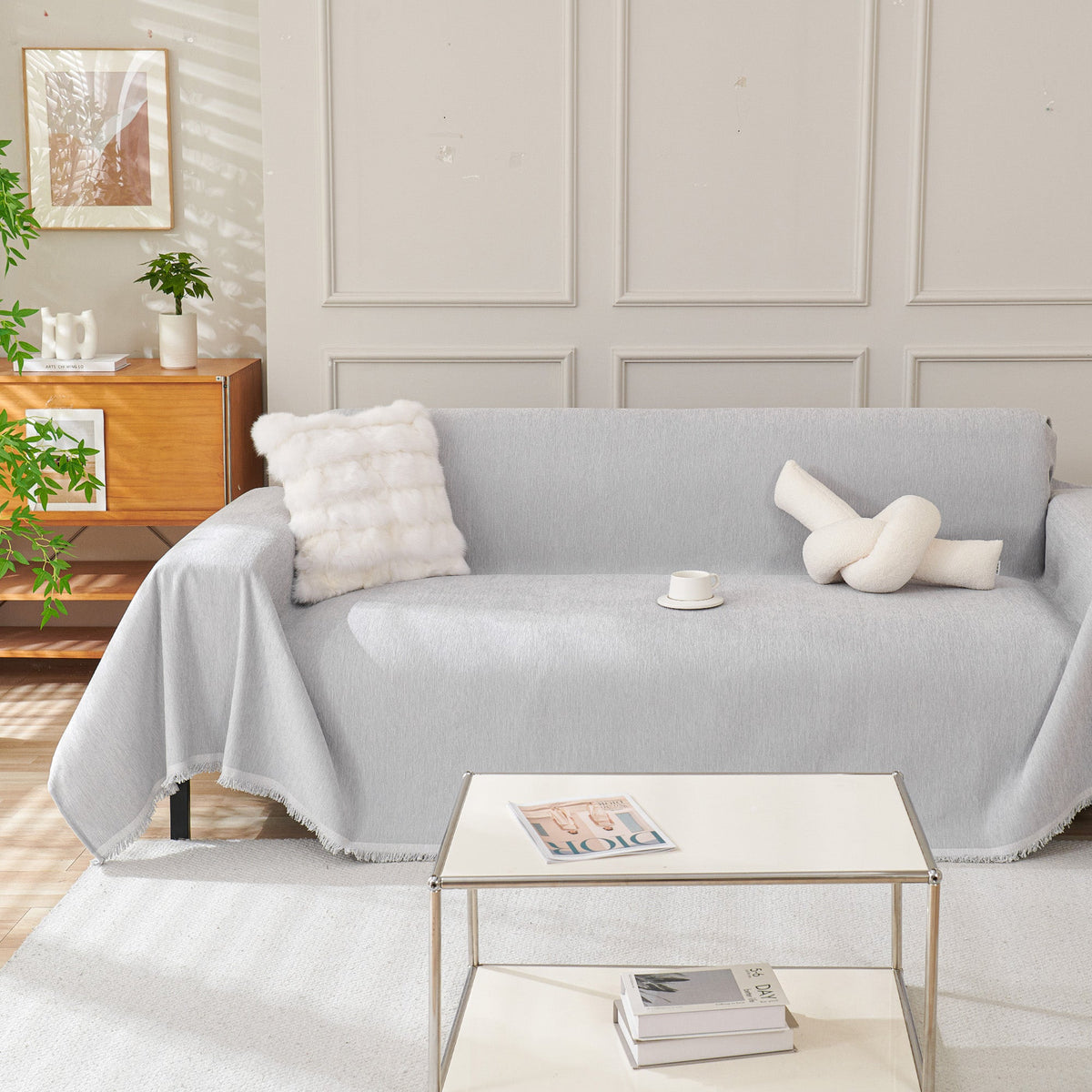 Plain Chenille Couch Cover – Soft Sofa Protector in Seven Everyday Colours - image 11