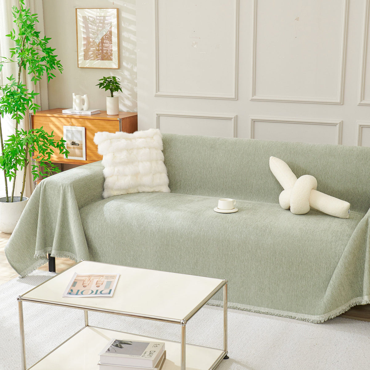 Plain Chenille Couch Cover – Soft Sofa Protector in Seven Everyday Colours - image 17