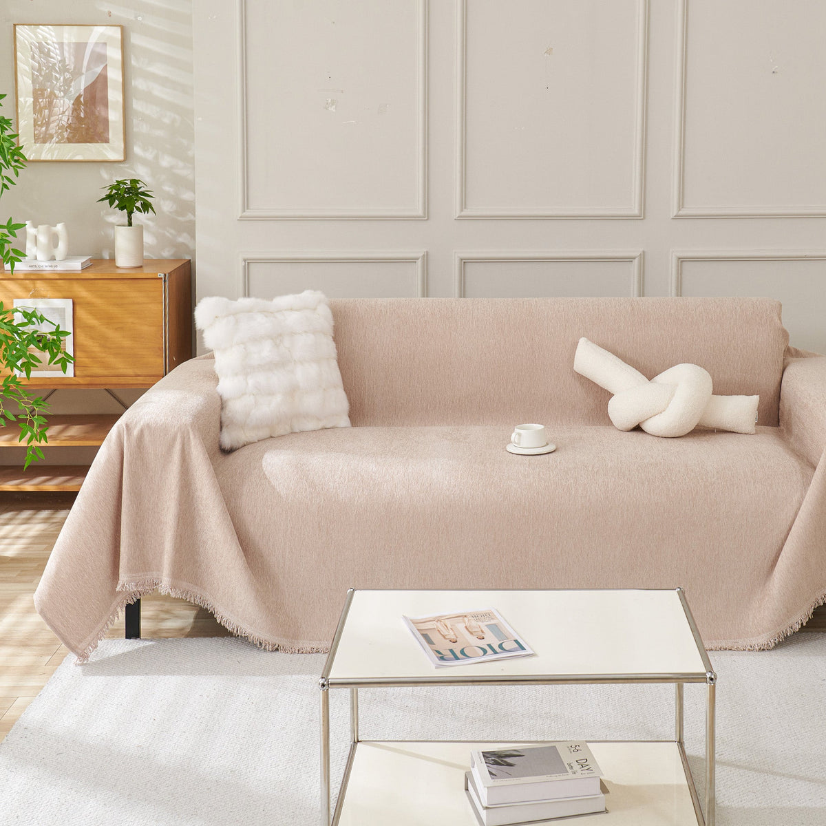 Plain Chenille Couch Cover – Soft Sofa Protector in Seven Everyday Colours - image 27