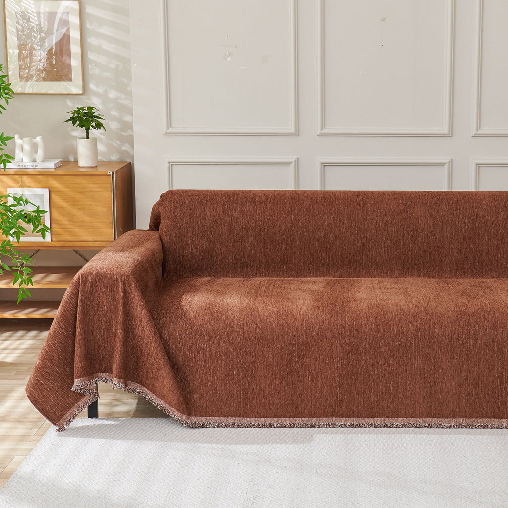Plain Chenille Couch Cover – Soft Sofa Protector in Seven Everyday Colours - image 40