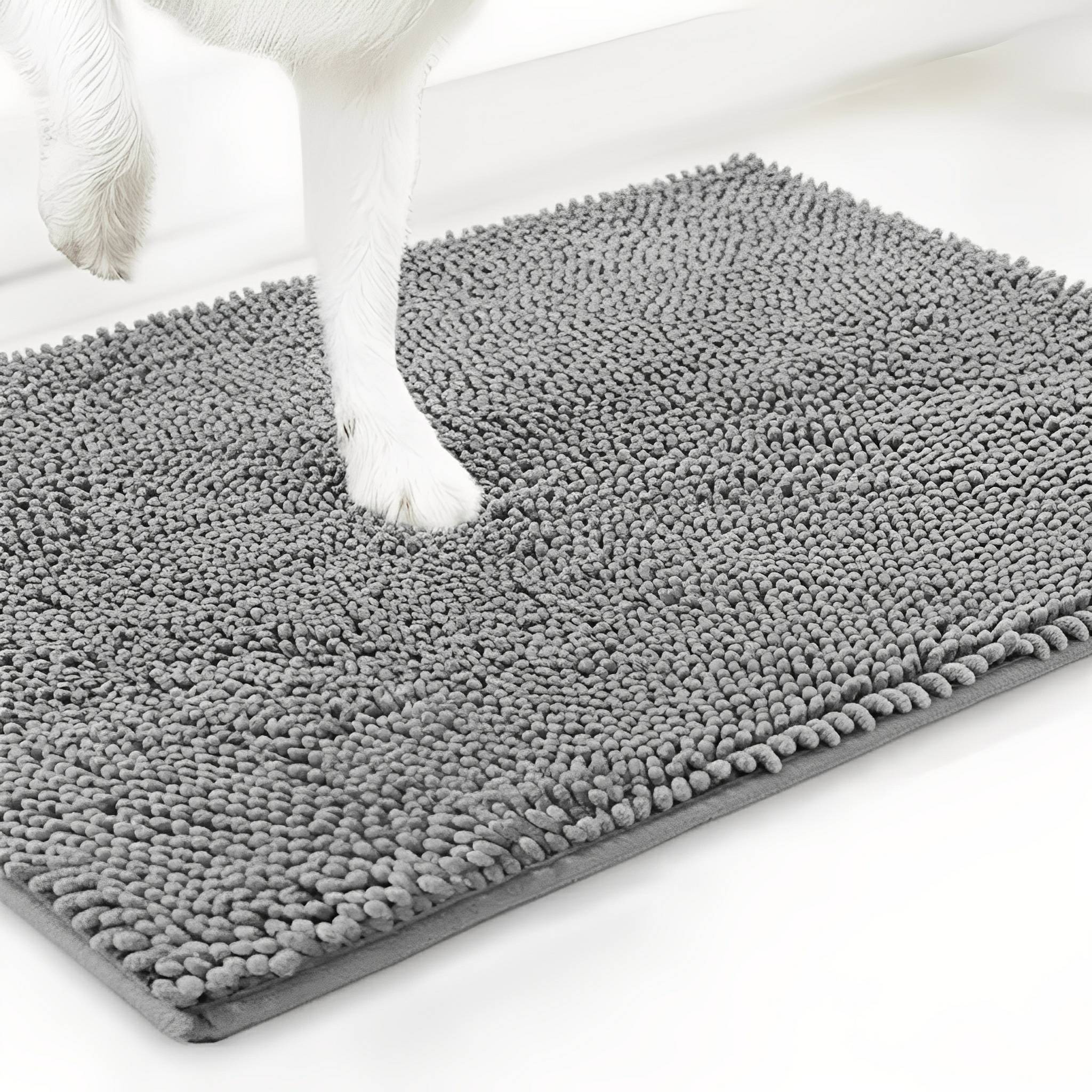 Absorbent Dog Door Mat – Non-Slip Chenille Paw Mat for Wet & Muddy Paws - image 9