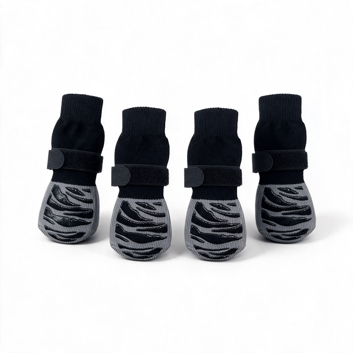 Non-Slip Dog Socks – Set of Four Grip Socks with Adjustable Straps - image 4