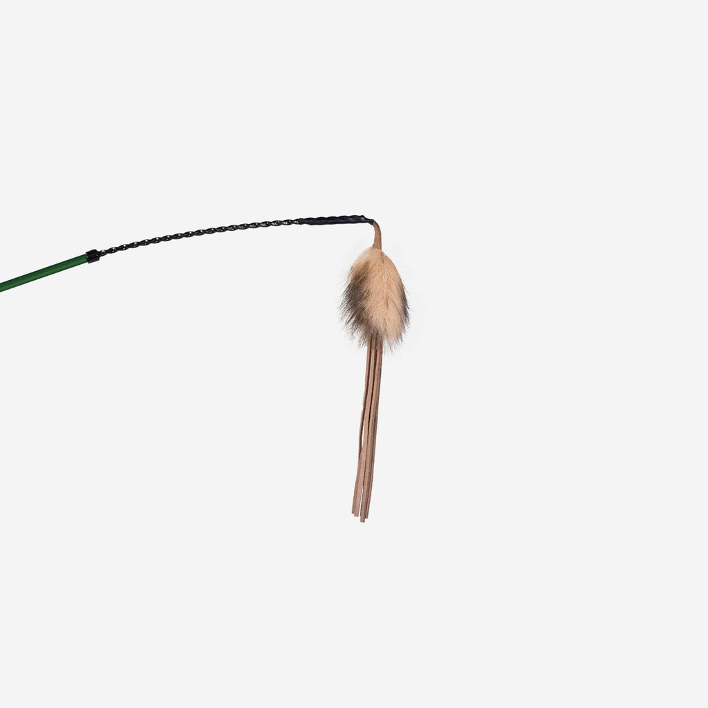Cat Teaser Wand with Laser Pointer – Feather-Tipped Wand for Indoor Play - image 3