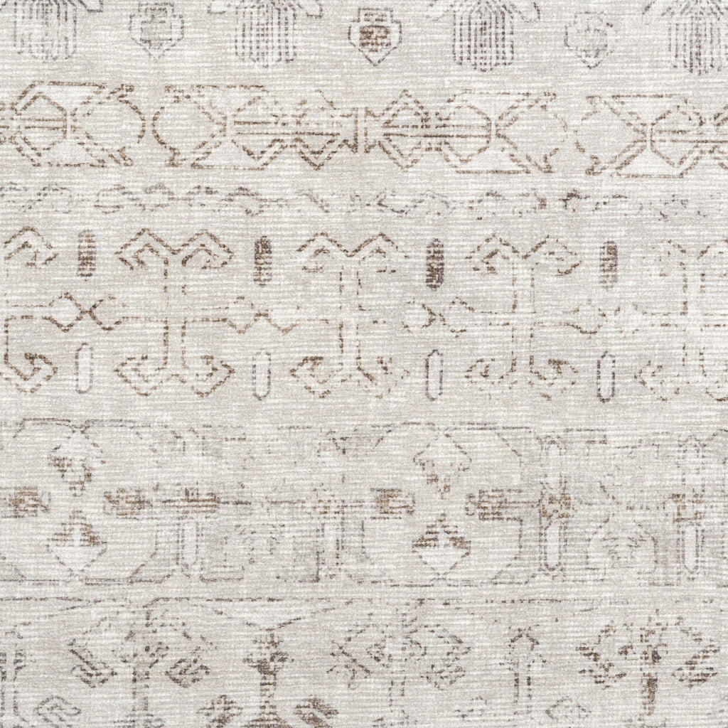 Washable Area Rug – Moroccan-Inspired Ivory Design with Non-Slip Pad - image 9