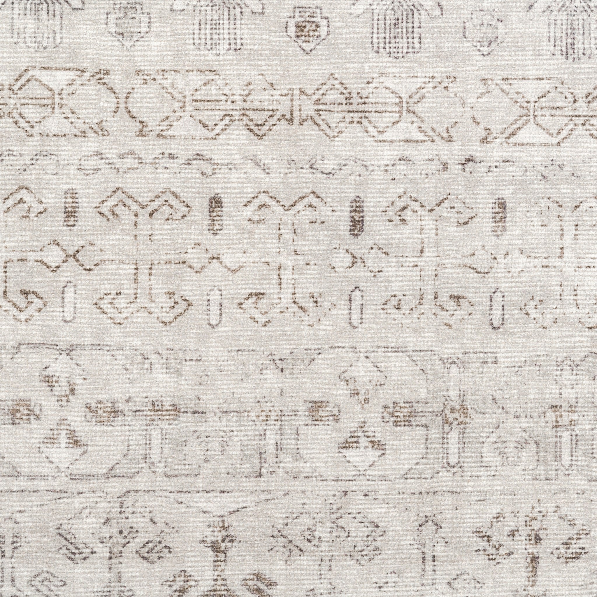 Washable Area Rug – Moroccan-Inspired Ivory Design with Non-Slip Pad - image 9