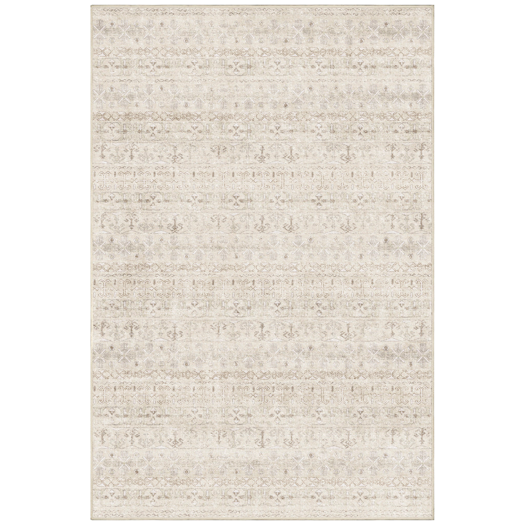 Washable Area Rug – Moroccan-Inspired Ivory Design with Non-Slip Pad - image 15