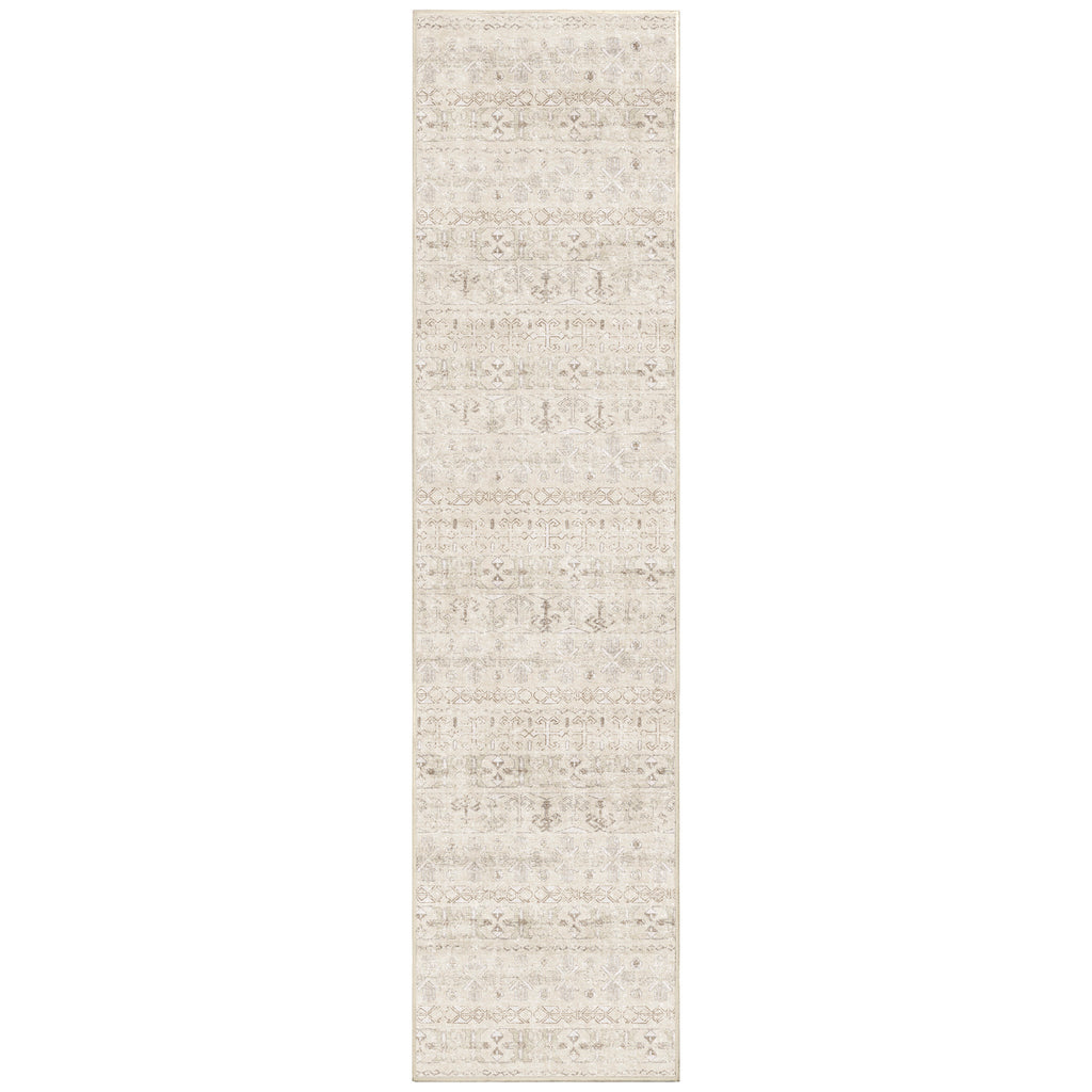 Washable Area Rug – Moroccan-Inspired Ivory Design with Non-Slip Pad - image 16